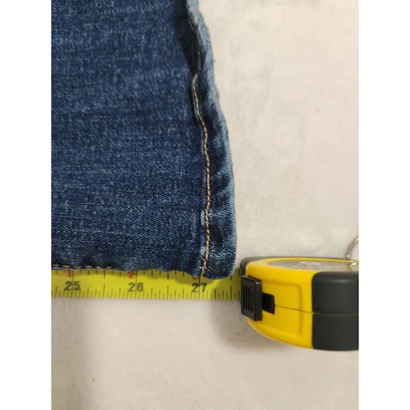 American Eagle Flare Jeans Womens 2P 2 Petite Short Blue Stretch Super Hi-Rise - Picture 11 of 13